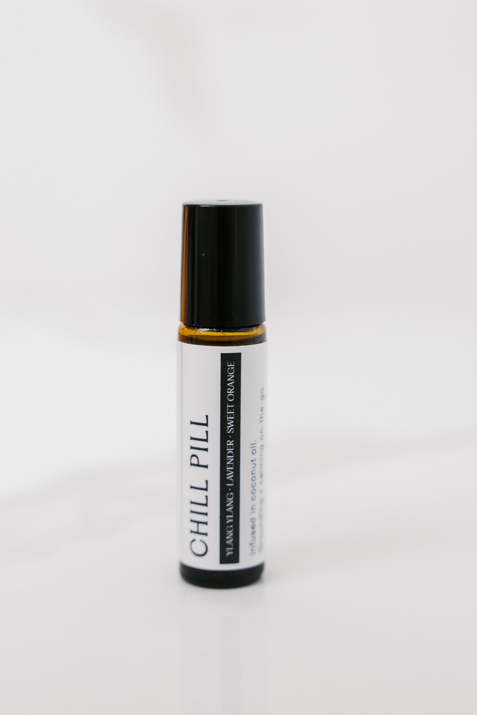 Chill pill, essential oils, ylang ylang, orange, sweet orange, chill, anxiety relief, natural healing, parker & co 